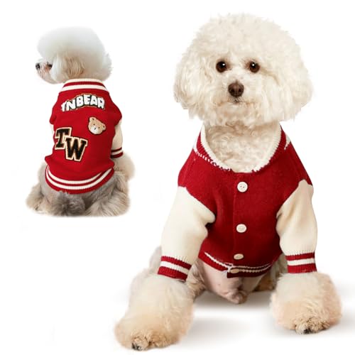 Sisu Couture's Adorable Red Knitted Puppy Sweater - image 1