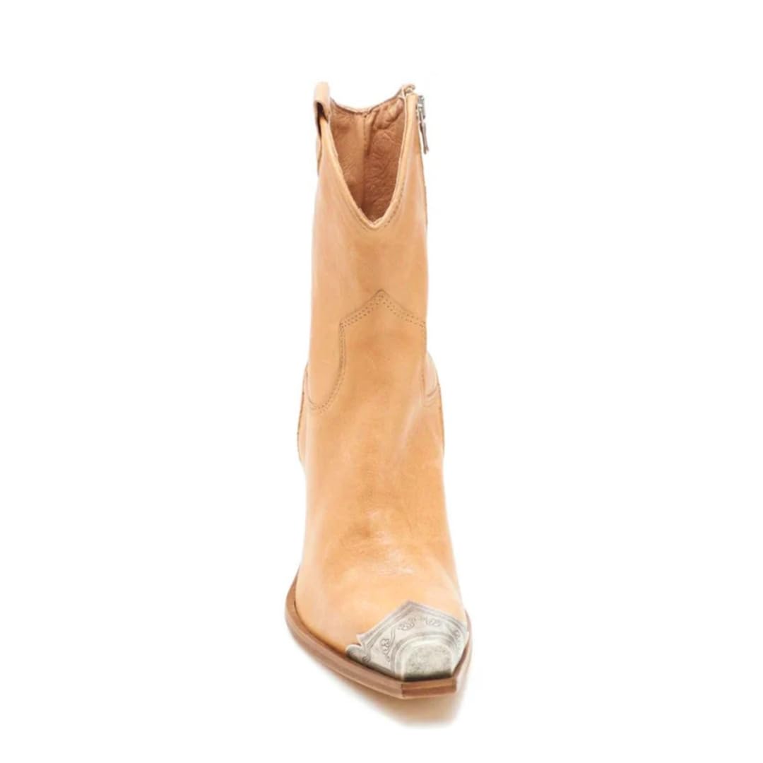 Sisu Couture's Cowboy Cowgirl Metal Toe Ankle Boots Stacked Block Heel - image 14