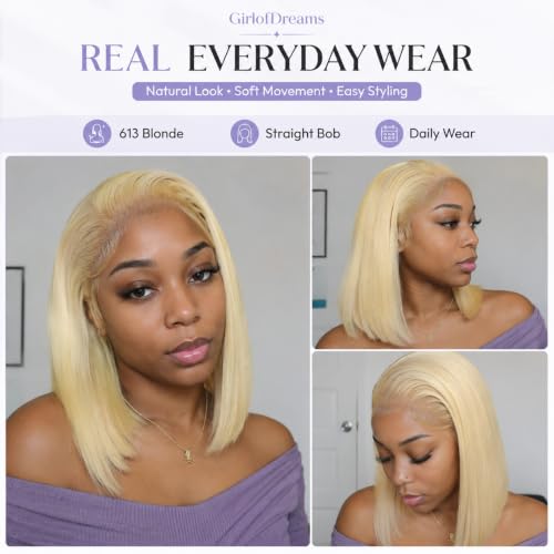 Sisu Couture's Stunning 14-Inch Blonde Bob Wig with Lace Front - image 3