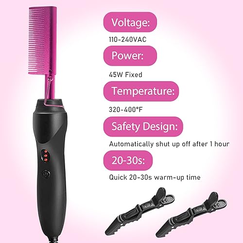 Sisu Couture's Luxe Hot Comb Hair Straightener Set for Glamorous Styles - image 3