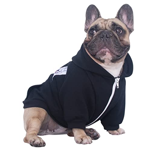 Sisu Couture's Stylish Zipper Pocket Hoodie for French Bulldogs - image 1