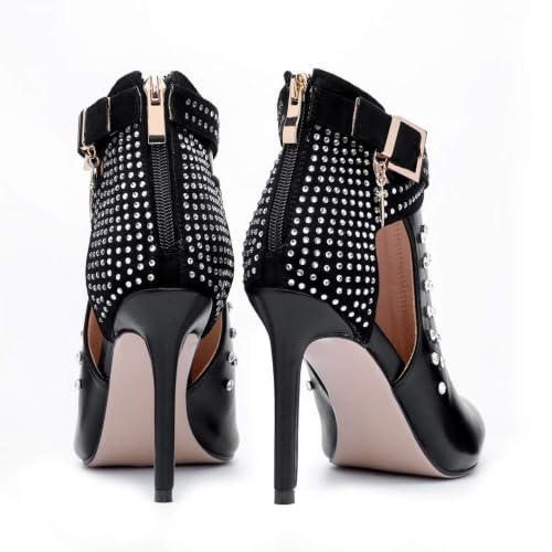 Sisu Couture's Elegant Rhinestone-Embellished Stiletto Booties - image 5