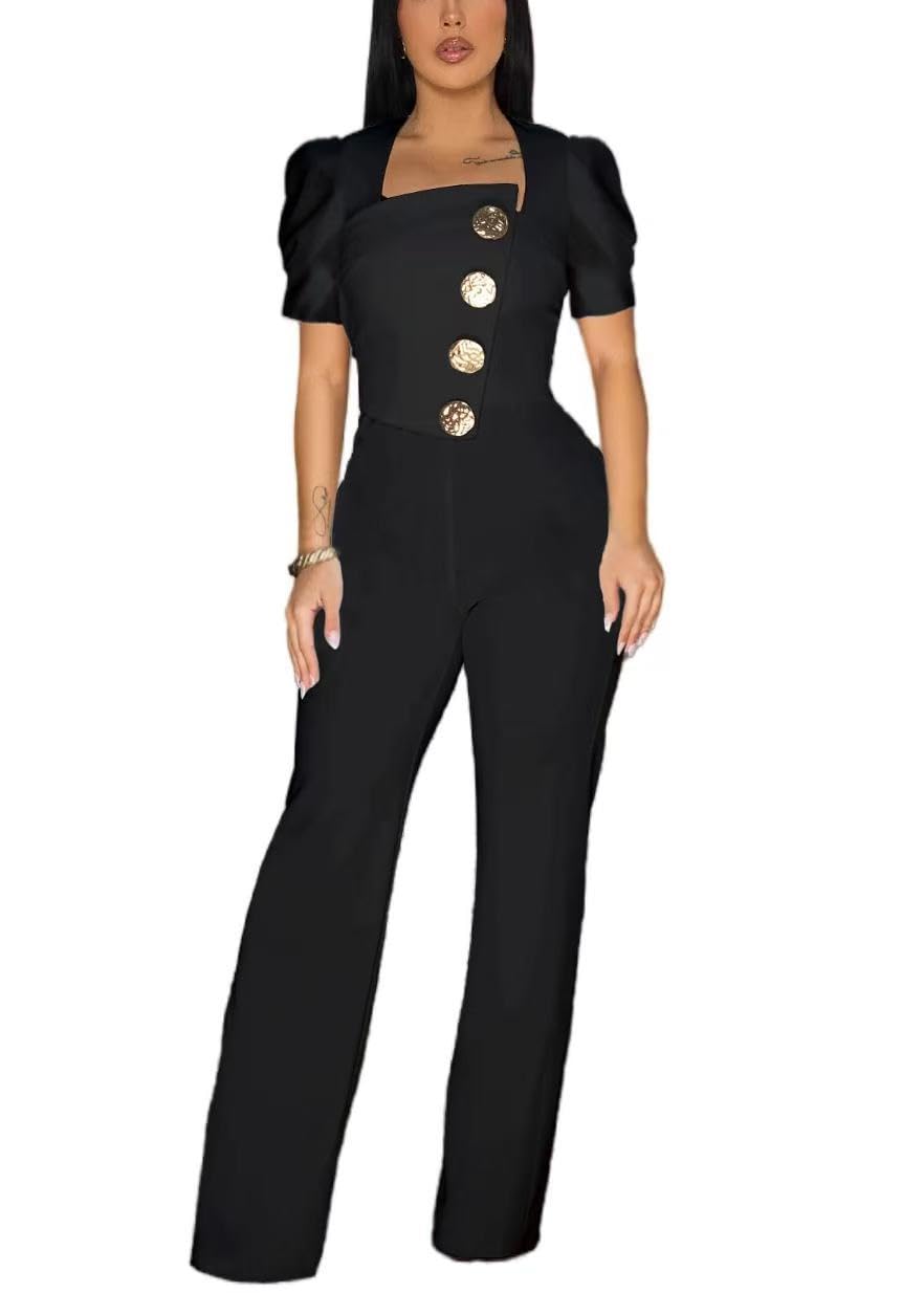 Sisu Couture's Elegant Jumpsuit Dressy Sexy Plus Size Wide Leg Pant - image 6
