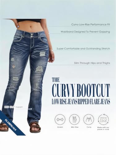 Sisu Couture's Chic Distressed Bootcut Flare Jeans - image 6
