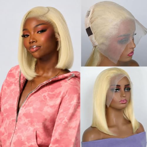 Sisu Couture's Stunning 14-Inch Blonde Bob Wig with Lace Front - image 1