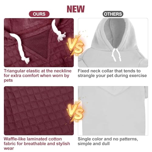 Sisu Couture's Cozy Waffle-Like Dog Hoodie with Pocket - image 12
