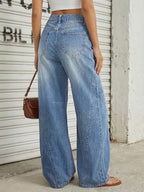 Sisu Couture's High Waisted Wide Leg Jeans Barrel Baggy Pants - image 6