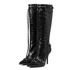 Sisu Couture's Chic Knee-High Stiletto Boots with Sleek Zipper - image 10