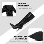 Sisu Couture's Chic Knee-High Stiletto Boots with Sleek Zipper - image 7