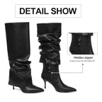 Sisu Couture's Chic Wide Calf Slouchy Knee High Boots - image 12