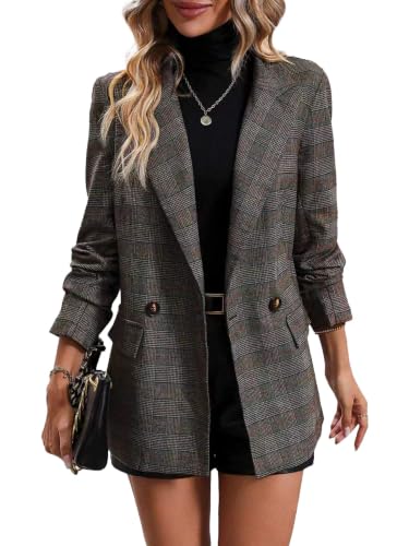 Sisu Couture's Chic Plaid Houndstooth Blazer - image 3