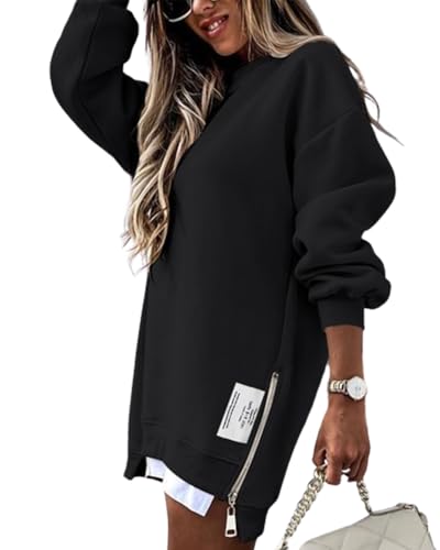 Sisu Couture's Chic Oversized Zipper Slit Sweatshirt - image 2
