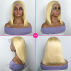Sisu Couture's Stunning 14-Inch Blonde Bob Wig with Lace Front - image 5