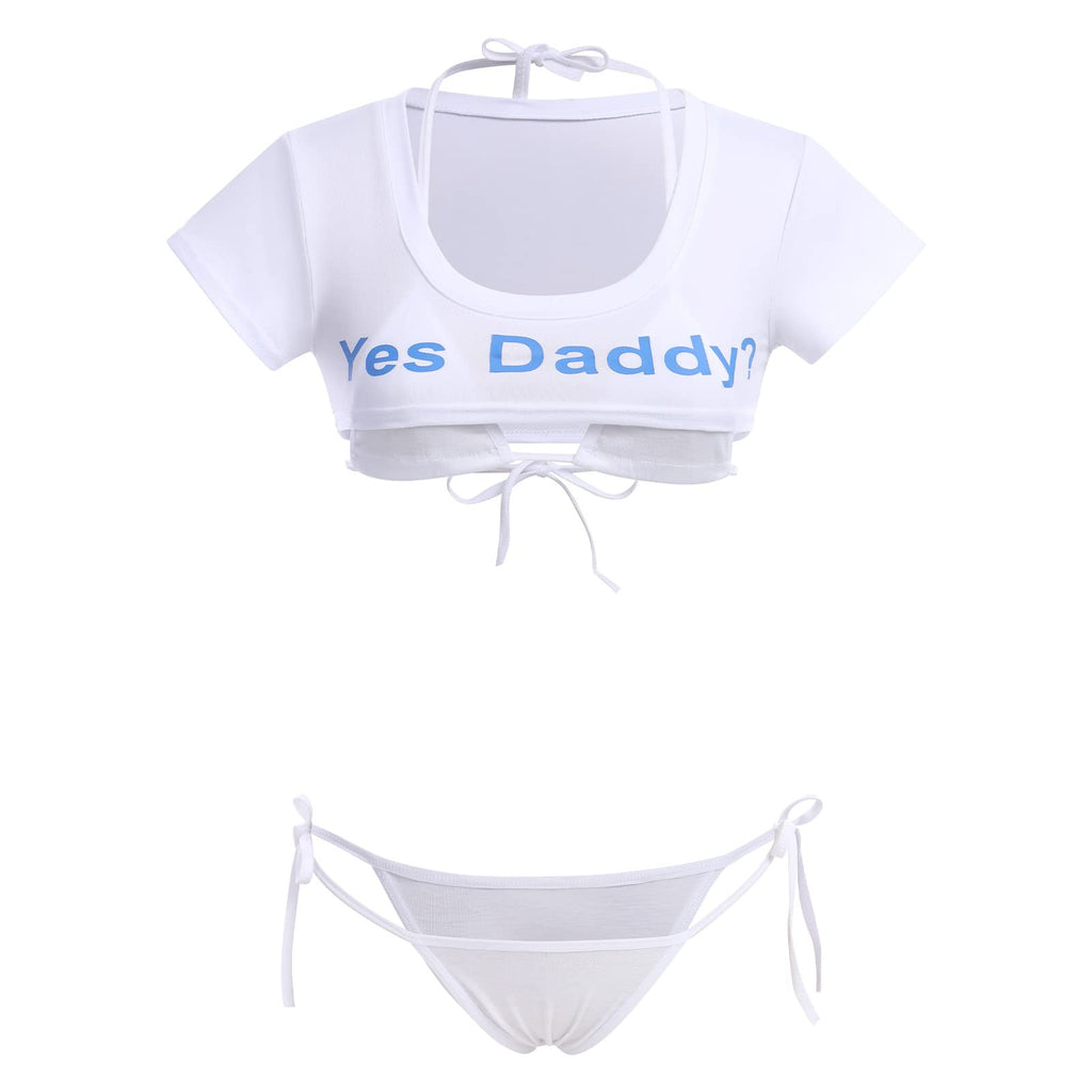 Sisu Couture's Abafip Cute Kawaii Striped Bikini Lingerie Set Micro Tiny - image 23