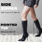 Sisu Couture's Chic Knee-High Stiletto Boots with Sleek Zipper - image 9