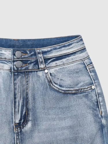 Sisu Couture's Trendy High-Waisted Bell Bottom Jeans with Ripped Detail - image 5