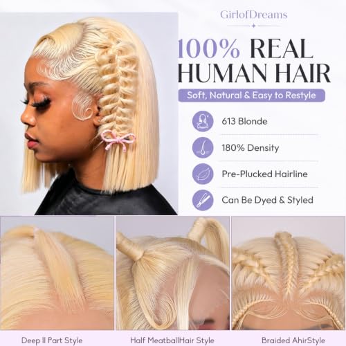 Sisu Couture's Stunning 14-Inch Blonde Bob Wig with Lace Front - image 9