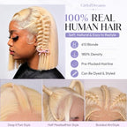 Sisu Couture's Stunning 14-Inch Blonde Bob Wig with Lace Front - image 4