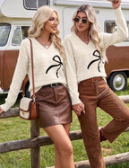 Sisu Couture's Chic Lightweight V-Neck Pullover Sweater - image 11