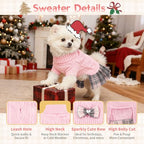 Sisu Couture's Elegant Bowtie Turtleneck Sweater Dress for Small Dogs - image 14