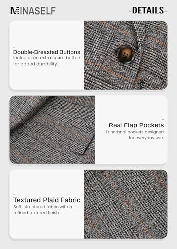 Sisu Couture's Chic Plaid Houndstooth Blazer - image 14