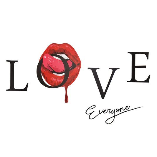 Sisu Couture's Maydahui Sexy Red Lips Tongue Wall Sticker Kisses Lip - image 1