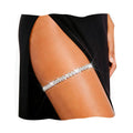 Sisu Couture's Rhinestone Thigh Garter Silver Thigh Chain Jewelry - image 1