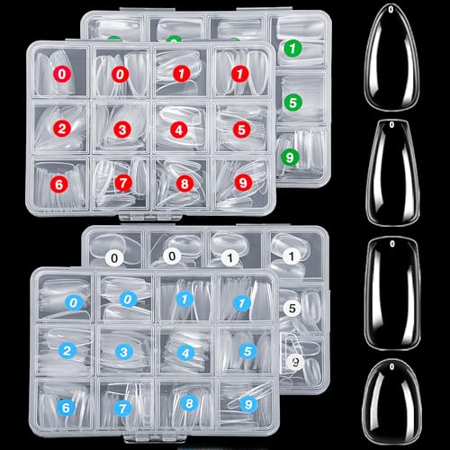 Sisu Couture's Luxe 1000-Piece Acrylic Nail Tips Set with Four Chic Shapes - image 1