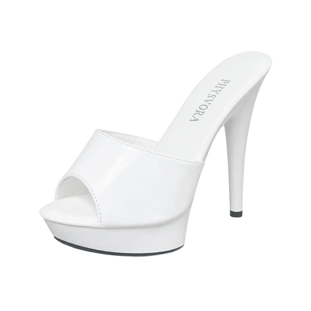 Sisu Couture's Platform Stiletto Heel Slip On Glossy Sandals - image 18