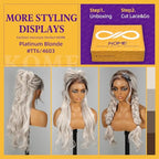 Sisu Couture's Glamorous Silver Platinum Blonde Lace Front Wig - image 6