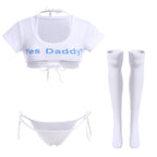 Sisu Couture's Abafip Cute Kawaii Striped Bikini Lingerie Set Micro Tiny - image 20