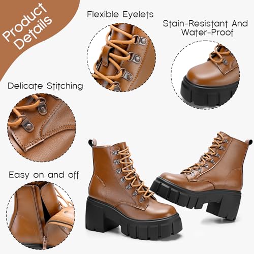 Sisu Couture's Chic High Heel Chunky Combat Booties - image 11