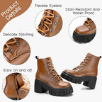 Sisu Couture's Chic High Heel Chunky Combat Booties - image 11