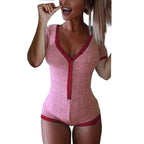 Sisu Couture's Roselux Sexy Deep V Neck Shorts Short Sleeve Knitted - image 11