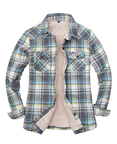 Sisu Couture's Cozy Sherpa-Lined Flannel Shacket with Pockets - image 1