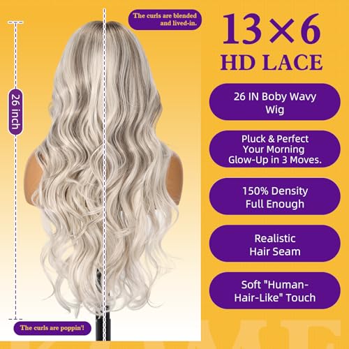Sisu Couture's Glamorous Silver Platinum Blonde Lace Front Wig - image 5
