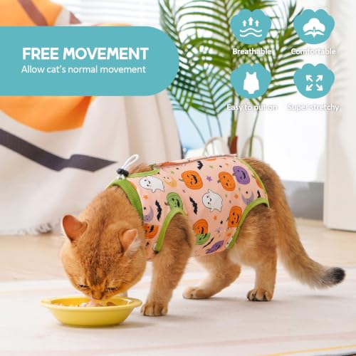 Sisu Couture's Adorable Pumpkin Cat Recovery Suit - image 5
