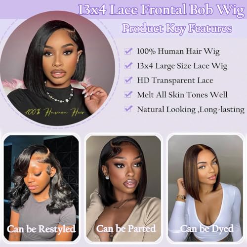 Sisu Couture's Luxe 16-Inch Straight Bob Wig - Smooth & Silky Finish - image 13