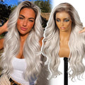 Sisu Couture's Glamorous Silver Platinum Blonde Lace Front Wig - image 1