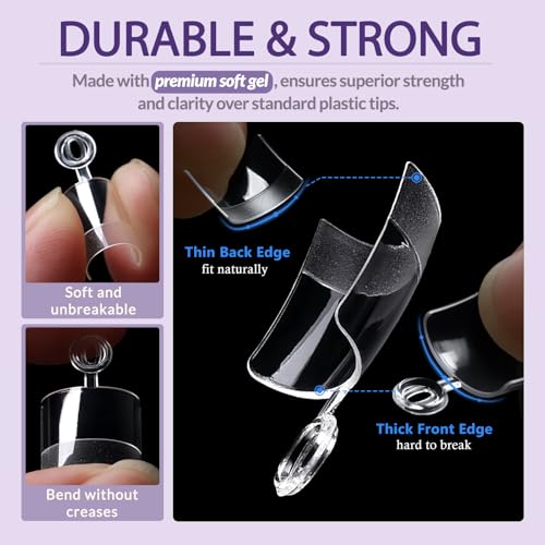 Sisu Couture's Flawless 240-Piece Gel Toe Nail Tips Set - image 4