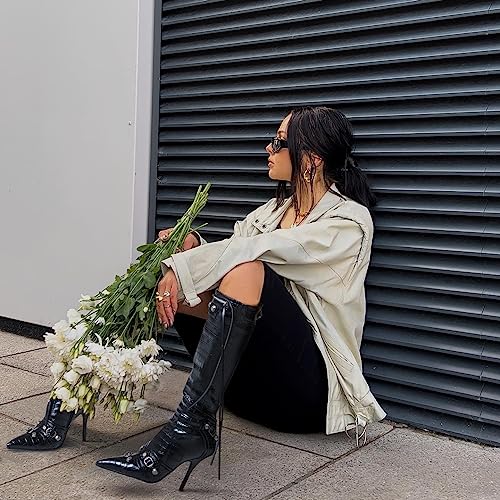 Sisu Couture's Chic Knee-High Stiletto Boots with Sleek Zipper - image 12