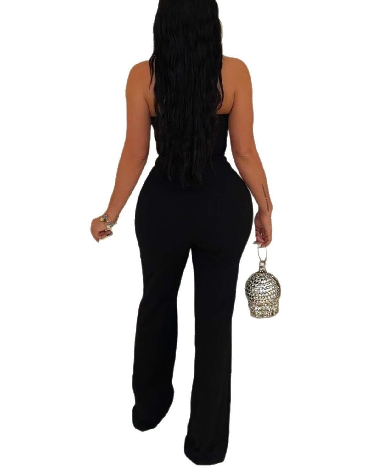 Sisu Couture's Elegant Jumpsuit Dressy Sexy Plus Size Wide Leg Pant - image 3