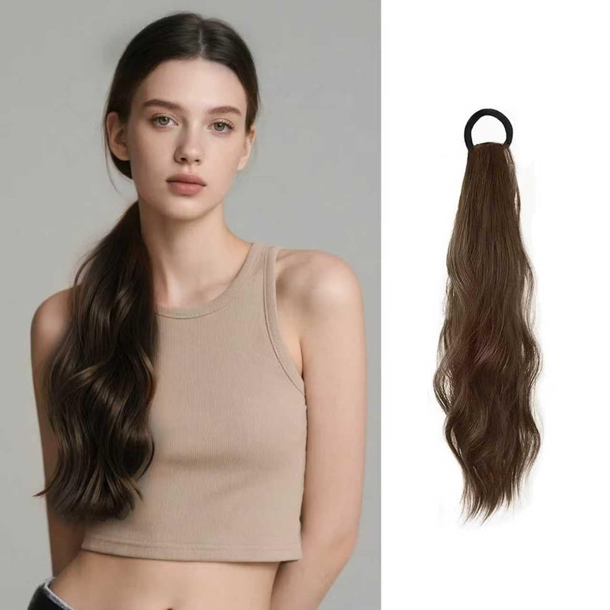 Sisu Couture's 2pcs Curly Ponytail Extension With Hair Tie 17 Inch - image 23