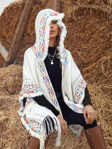 Sisu Couture's Stylish Boho Fringe Poncho with Tassel - image 4