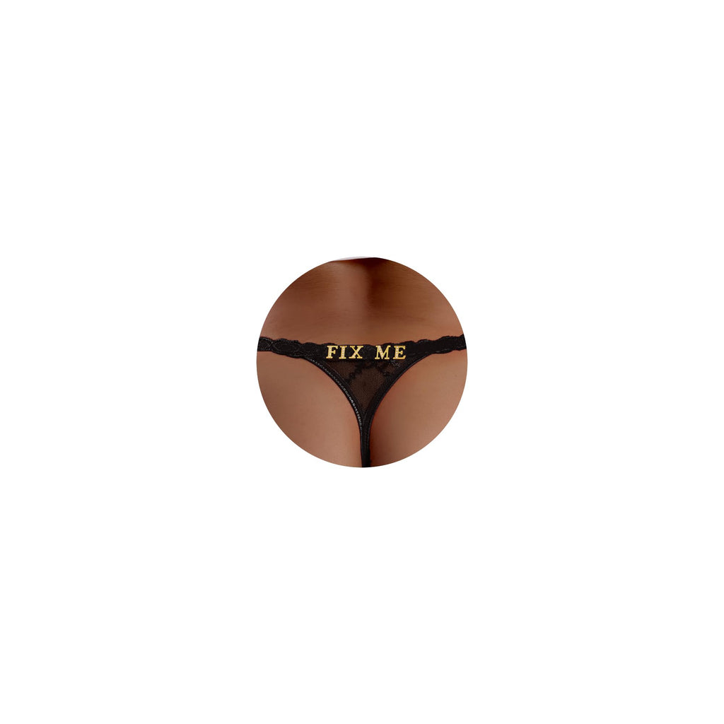 Sisu Couture's Sexy Underwear Lace Panties Sexy Thong With Funny Rhinestone - image 19