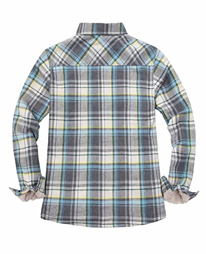 Sisu Couture's Cozy Sherpa-Lined Flannel Shacket with Pockets - image 5