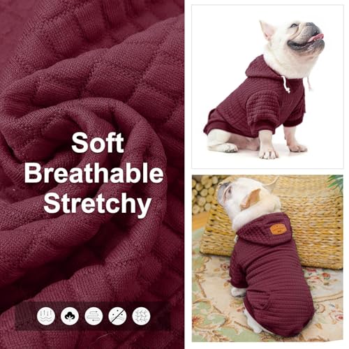 Sisu Couture's Cozy Waffle-Like Dog Hoodie with Pocket - image 9