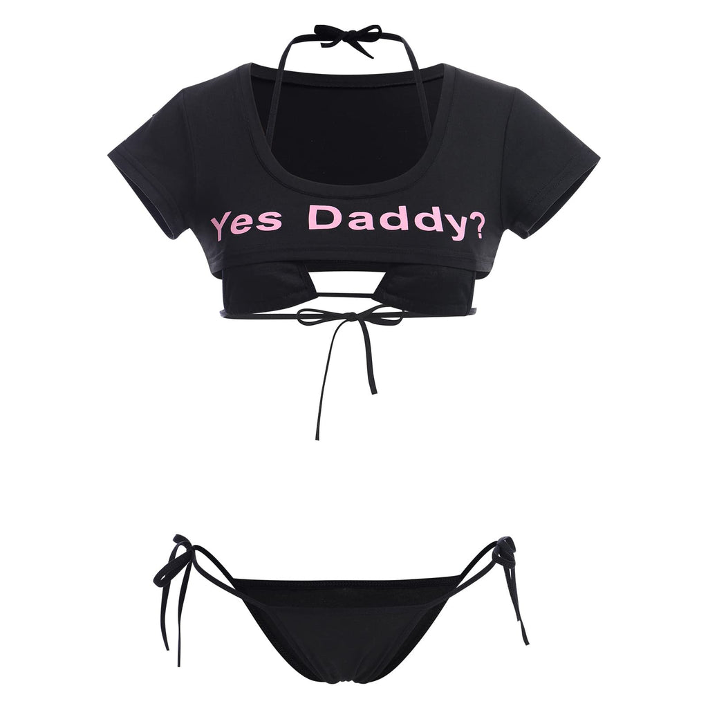 Sisu Couture's Abafip Cute Kawaii Striped Bikini Lingerie Set Micro Tiny - image 24