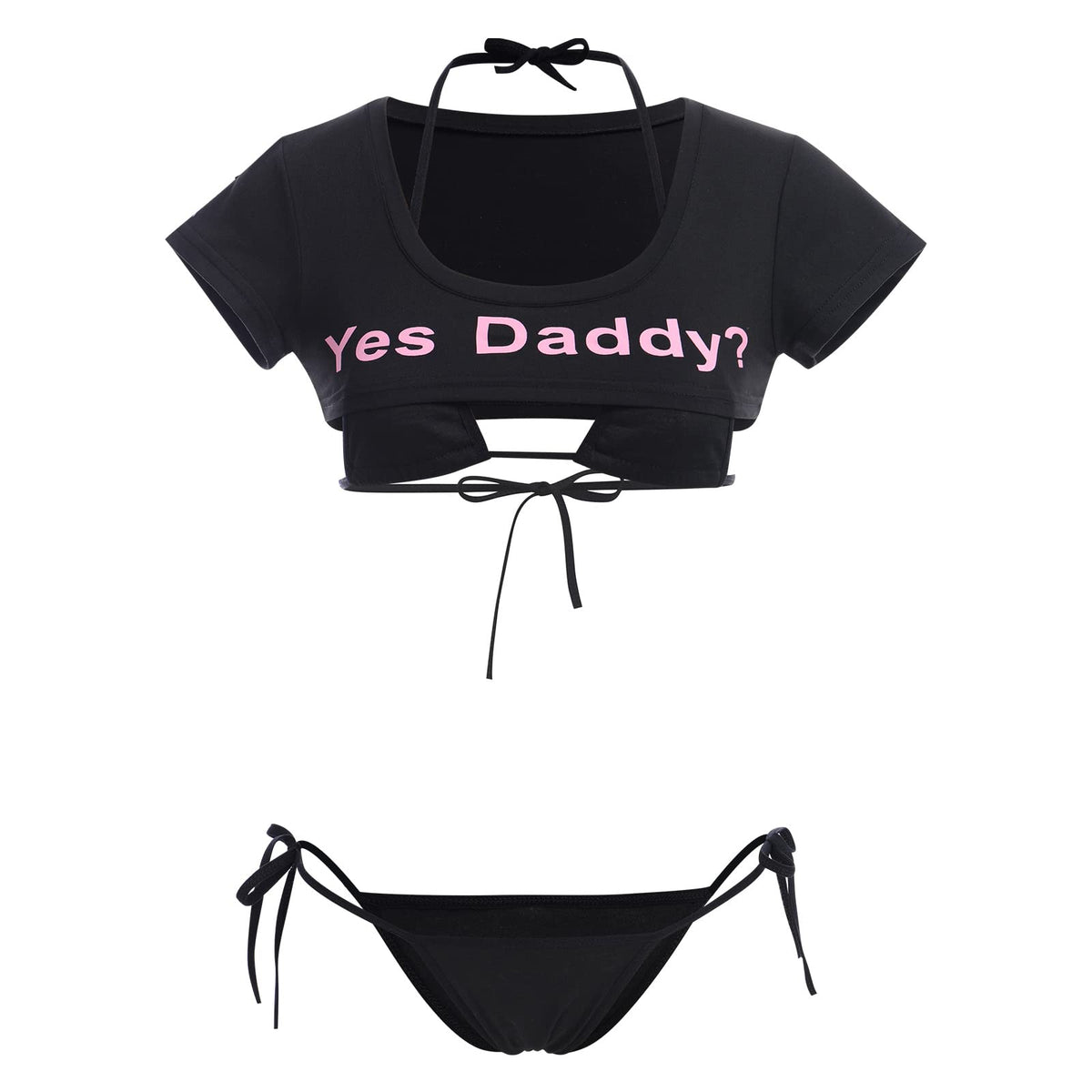 Sisu Couture's Abafip Cute Kawaii Striped Bikini Lingerie Set Micro Tiny - image 24