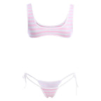 Sisu Couture's Abafip Cute Kawaii Striped Bikini Lingerie Set Micro Tiny - image 21